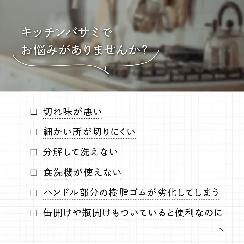 キッチンバサミ キッチン用品 はさみ ステンレス アットライズ rise230