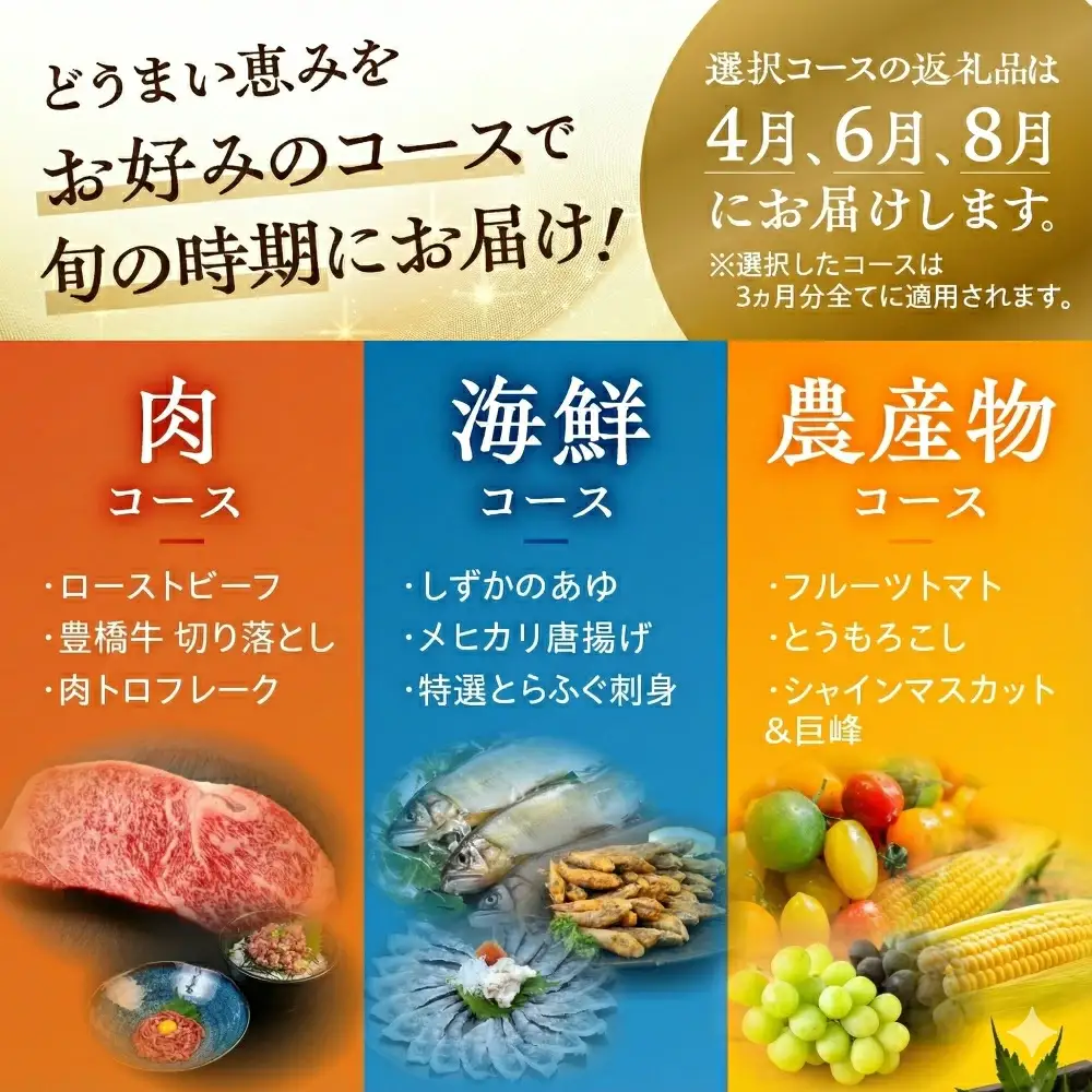 【農産物コース】穂の国の恵み どうまい 定期便 全12回 農産物コース /  定期便 定期便