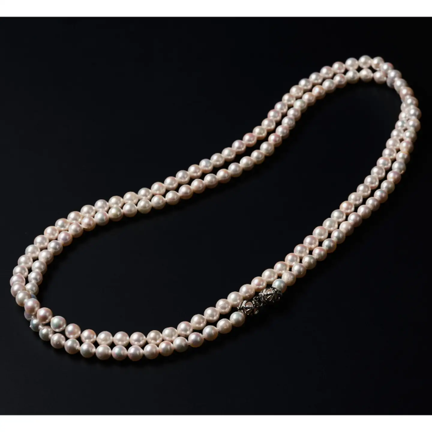 7.5-8アコヤ真珠120cmセミバロックロングネックレス ジュエリー アクセサリー ネックレス 真珠 パール 美穂野 佐賀市 ：C500-032