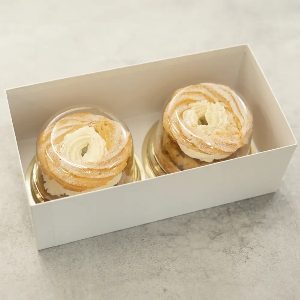 パリブレスト 焼き菓子 来迎寺在来種そば粉&韃靼そば うろこやのし梅のパリブレスト 2個 rh-swpbx2