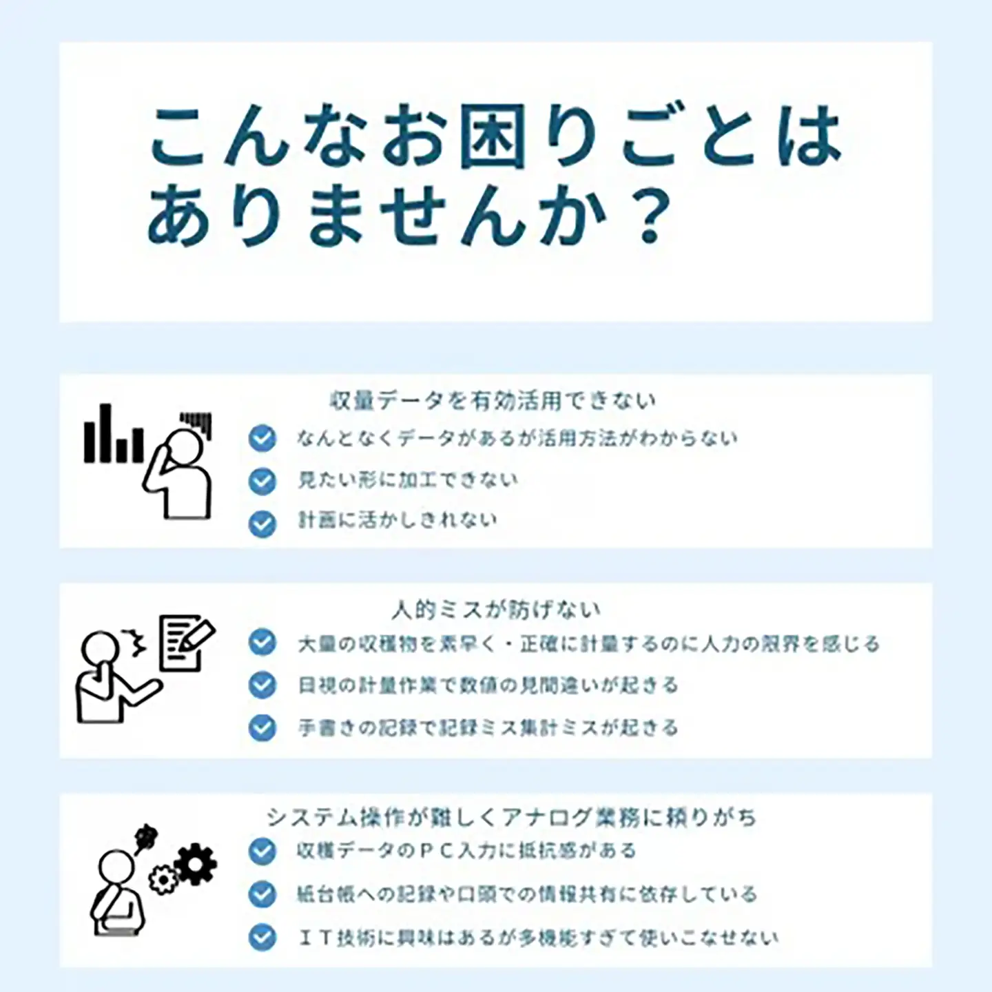 計量業務支援アプリ「ハカドリ」 | 農業