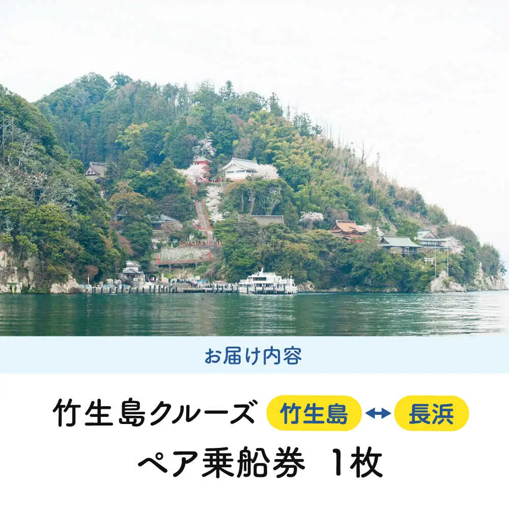 竹生島クルーズ ペア乗船券 （長浜航路）[AQBO001]乗船券 体験