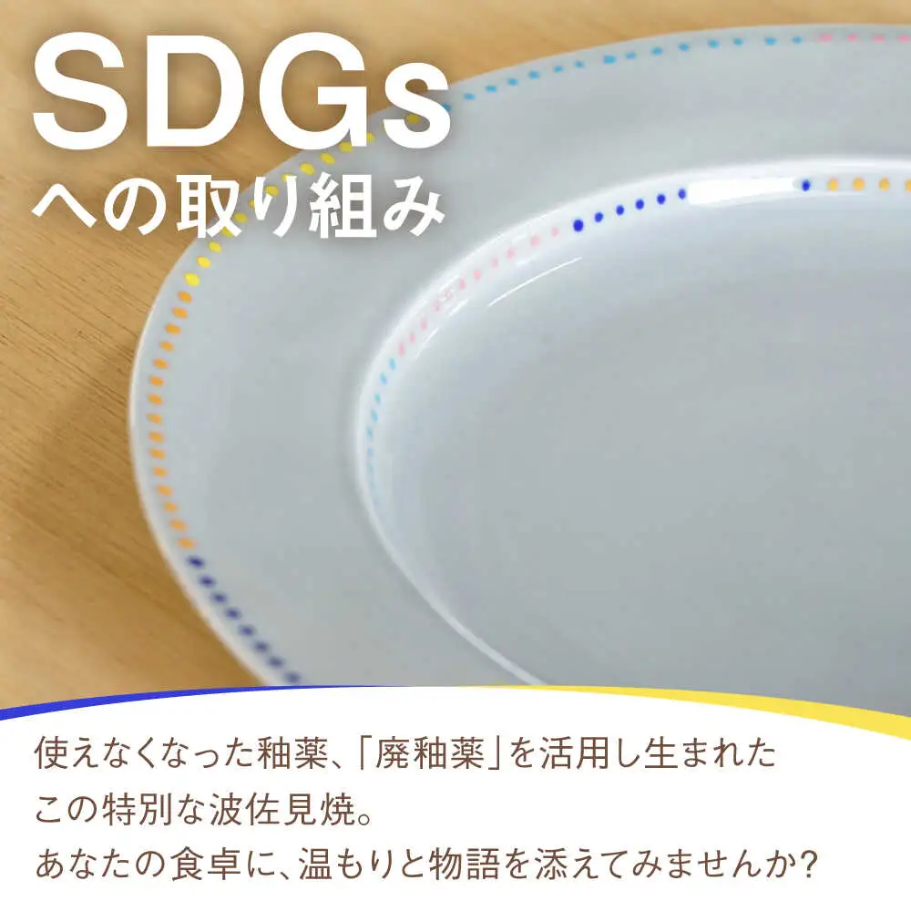 【波佐見焼】【SDGs】プレート Itchin(イッチン) 人と地球に優しい商品 8寸皿【hasami drop】　[NB145]