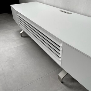 松永工房 MASTER PIECE テレビボードN180 ホワイトカラー モダンテイスト シンプルデザイン 木製 テレビ台 ローボード キャビネット リビングインテリア ラグジュアリー マスターピース【配送不可：沖縄・離島】