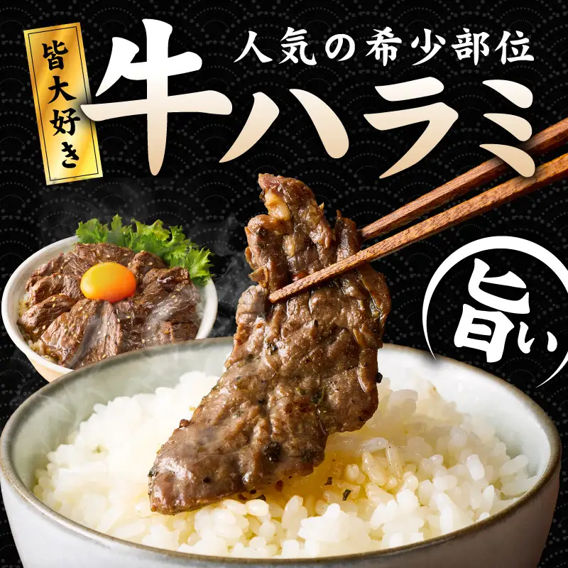 【満足牛ハラミ】オリジナルスパイス仕込み 合計3kg 