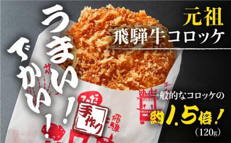 【定期便全3回】飛騨牛コロッケ 120g×10個×3回 FU101｜レンジ 揚げ調理済 手作り 揚げ物 フライ 惣菜 冷凍食品 洋風惣菜 揚げ物 シェア 自然解凍可