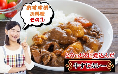 【期間限定 9月30日まで】豊後牛 牛すじ肉 1.0kg （500g×2P）スジ 牛筋 黒毛和牛 国産 煮込み料理_2591R-1