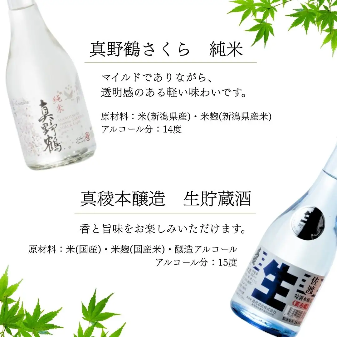 佐渡の酒 飲み比べセット 300ml×6本セット