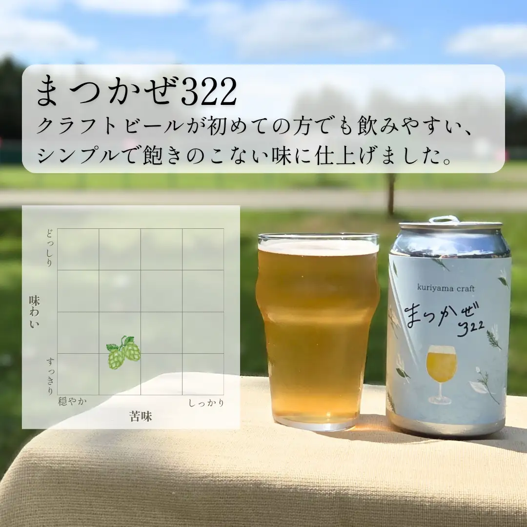 【樽生15L】クラフトビール「まつかぜ322」（SAKE Golden Ale）北海道栗山町くりやまクラフト