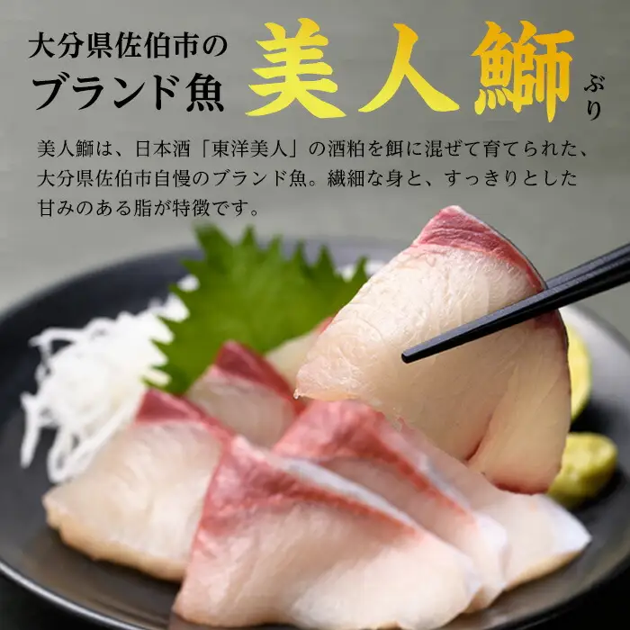 ＜先行予約受付中！2026年11月より発送予定＞ 大分県産 美人鰤 刺身 セット (計400g・刺身100g×4皿、醤油ダレ30ml×4個) 鰤 ブリ ぶり 刺し身 小分け 冷凍 魚 国産 【opbe013】【水元】