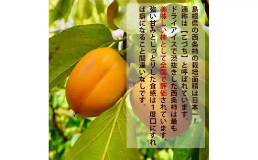 ひらたの柿　西条柿（渋抜き済）