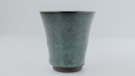 【氷裂貫入青瓷】湯飲み （小野寺裕司 作）
