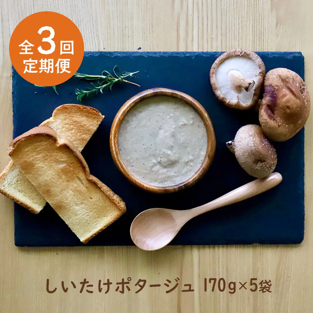 竹下牧場 takeshita farm【定期便3ヶ月】しいたけポタージュセット 計850g【24022】