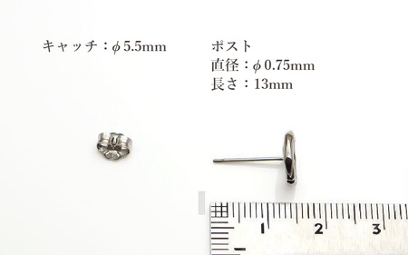 チタンピアス/corona10p/φ10mm/左右1ペア チタン製 日本製 【ピアス オールチタン 純チタン アクセサリー おしゃれ 軽量】 [D-20305]