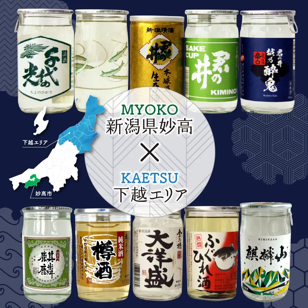 新潟県妙高飲み比べカップ酒セット(下越エリア) カップ酒  詰め合せ