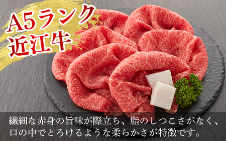 ≪12月20日までのご寄附で年内発送≫【年内発送】【A5ランク 近江牛】すき焼き用 赤身上モモ 1,000g（折り箱入）[BH035a] / 近江牛