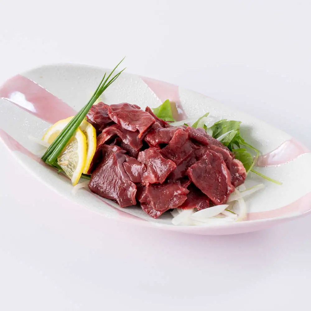 熊本 馬刺し 心臓(ハツ)切り落とし  約400g（約100g×4P)  馬刺しハツ[AYAF068]