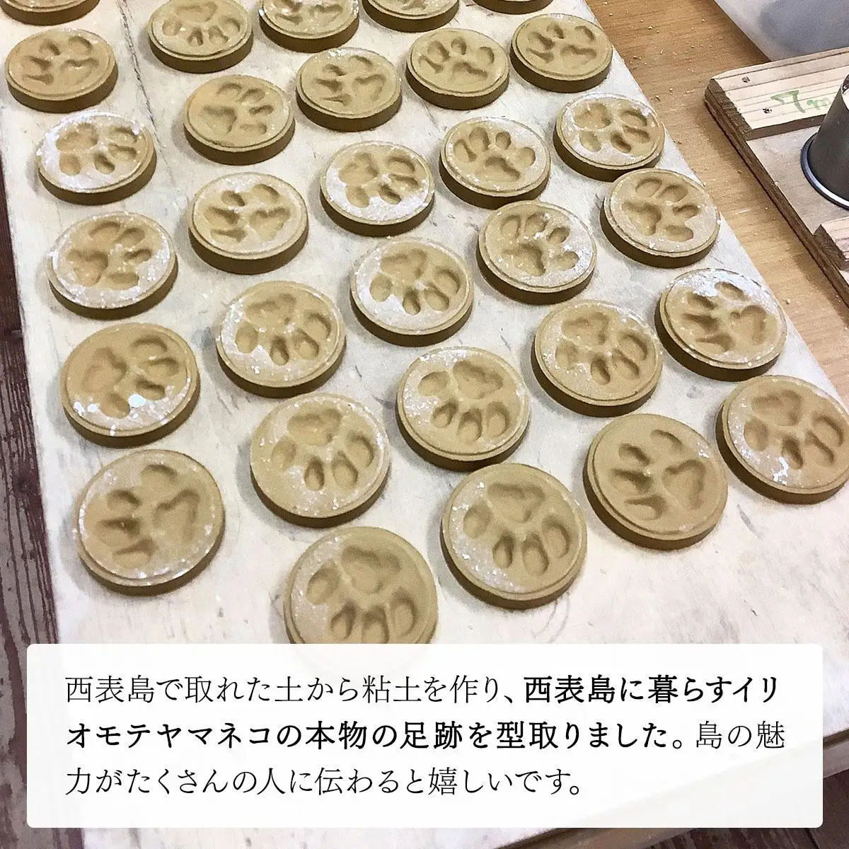 足跡マグネット