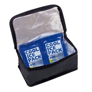 保冷バック付タイトランチ 900ml・18cm箸付 モダンプラスBK 弁当箱 ランチボックス 7-226