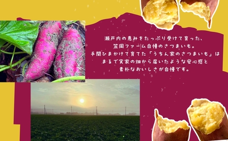 【予約受付中・2026年9月下旬頃より順次発送】【笠岡ファーム】うちん家のさつまいも　3kg　さつまいも　鳴門金時　徳島　鳴門