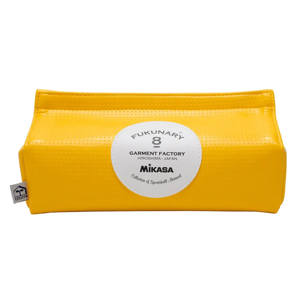 FUKUNARY ティッシュケース ティッシュボックス ミカサ バレーボール tente イエロー M029
