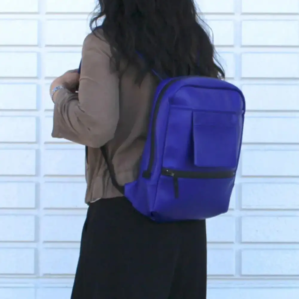 FUKUNARY デイパック 軽量 ミカサ MIKASA バレーボール リュック ブルー バックパック 1泊2日 旅行 出張 ビジネス 通勤 通学 メンズ レディース 日本製 広島市 フクナリー M058