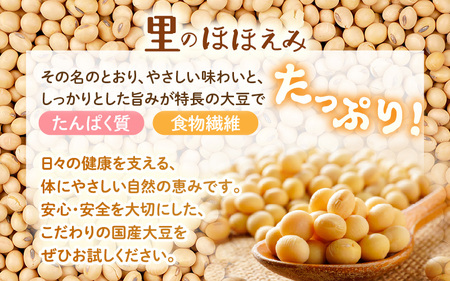 坂井市産大豆 (里のほほえみ) 1kg (200ｇ×5袋) 農薬・化学肥料栽培期間中不使用 【大豆 豆類 だいず 豆料理 豆乳 豆ごはん 煮豆 豆腐 食物繊維 小分け 国産】 [A-2978]