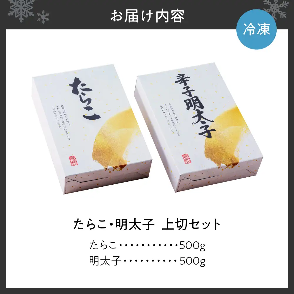 【無着色】たらこ・明太子　上切セット