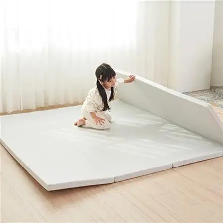 popomi 抗菌プレイマットCLEAN　グレー　140×200×4cm【1653071】