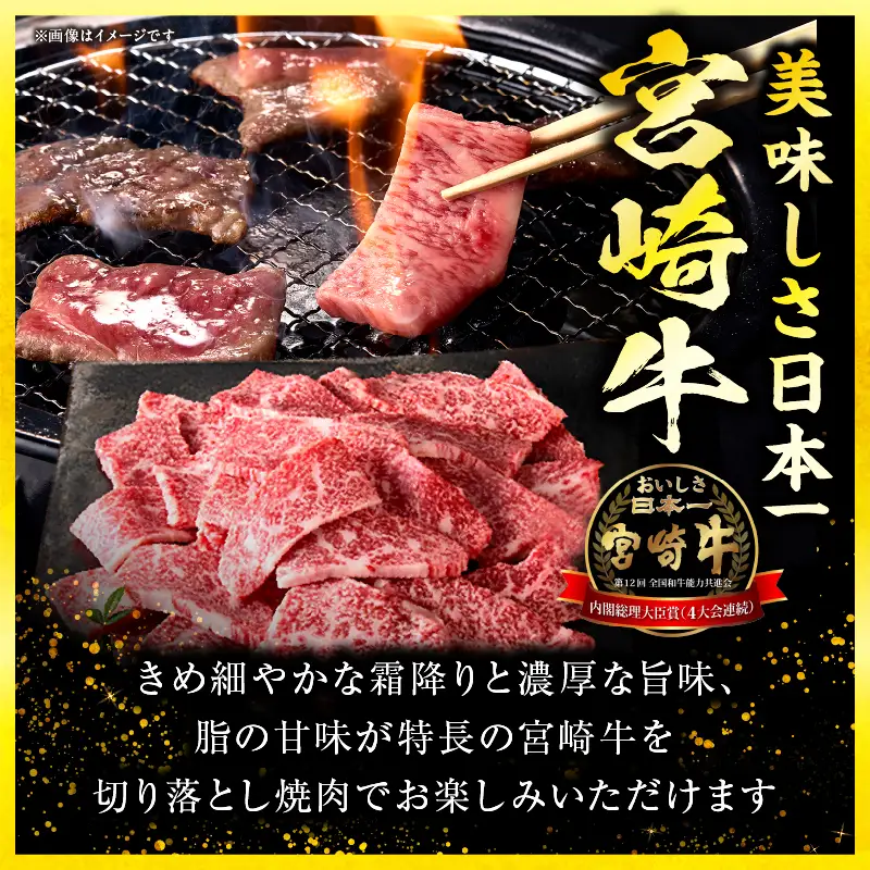 宮崎牛 切落し焼肉1kg（500g×2）宮崎牛 牛肉 肉 焼肉 すき焼き 切り落とし焼肉 焼肉丼 焼肉 炒め物 内閣総理大臣賞 国産 プレゼント 贈答 贈り物 ギフト