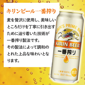 【偶数月6回定期便】キリン 一番搾り＜取手工場産＞ 500ml×24本|KIRIN 麒麟 ビール 一番搾り 生ビール 茨城県 取手市（ZC015）
