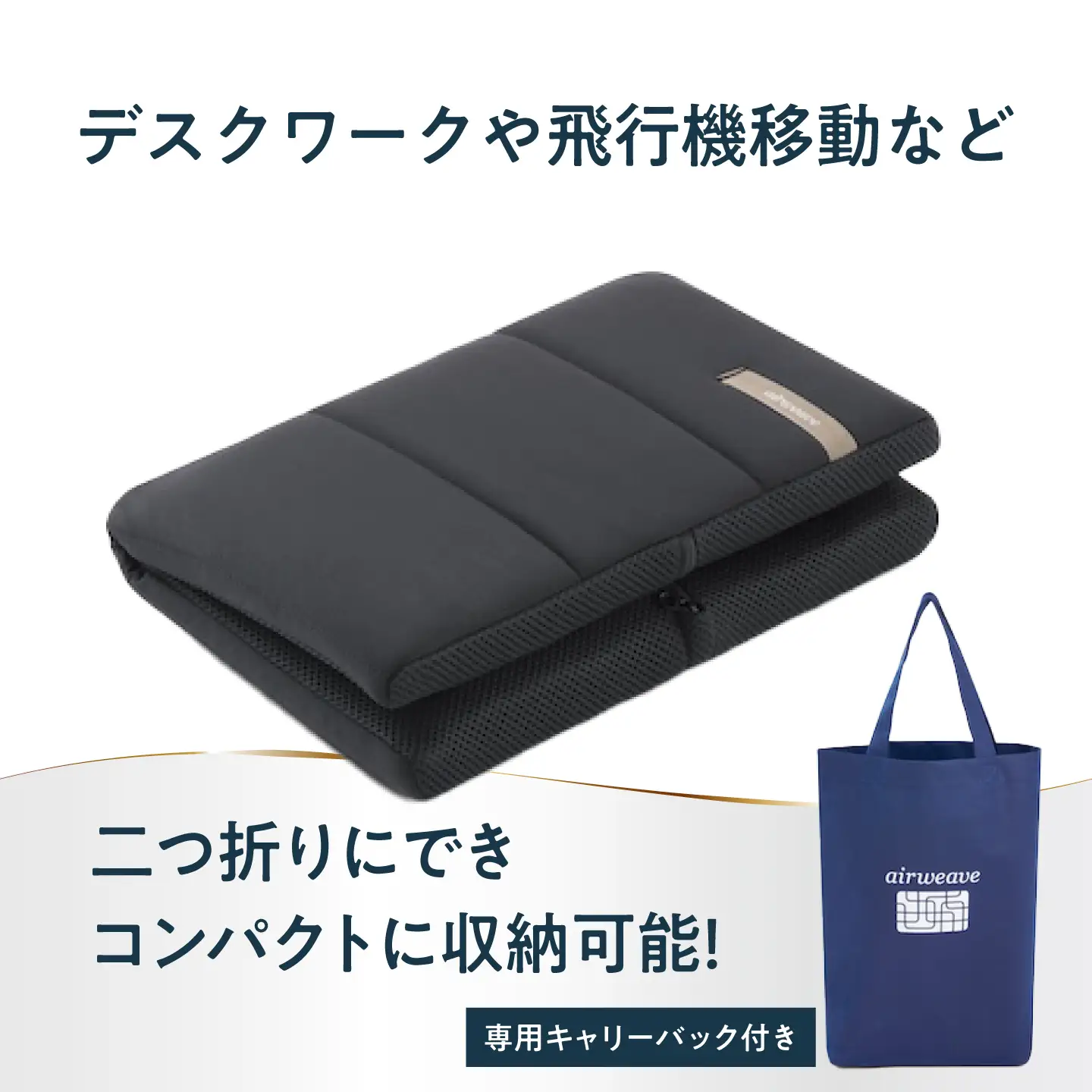 エアウィーヴ キャリークッション mini[AQBV177] エアウィーヴ 新商品