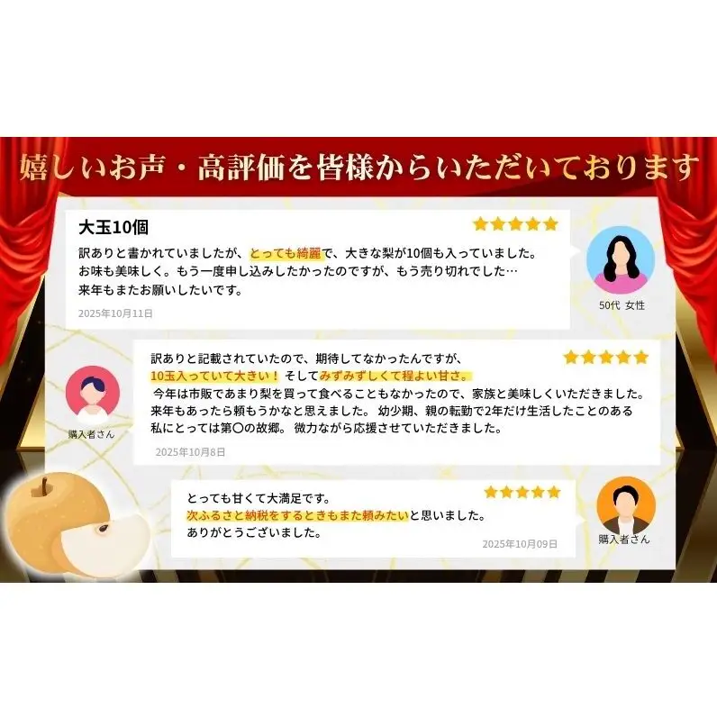梨 訳あり 南水 4kg (8玉〜12玉)  梨