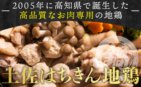 土佐はちきん地鶏 鍋セット 約2～3人前 国産 地鶏鍋 鍋 ad-0001