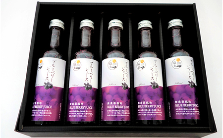 ブルーベリージュース南会津町産無農薬ブルーベリージュース【200ml×5本】