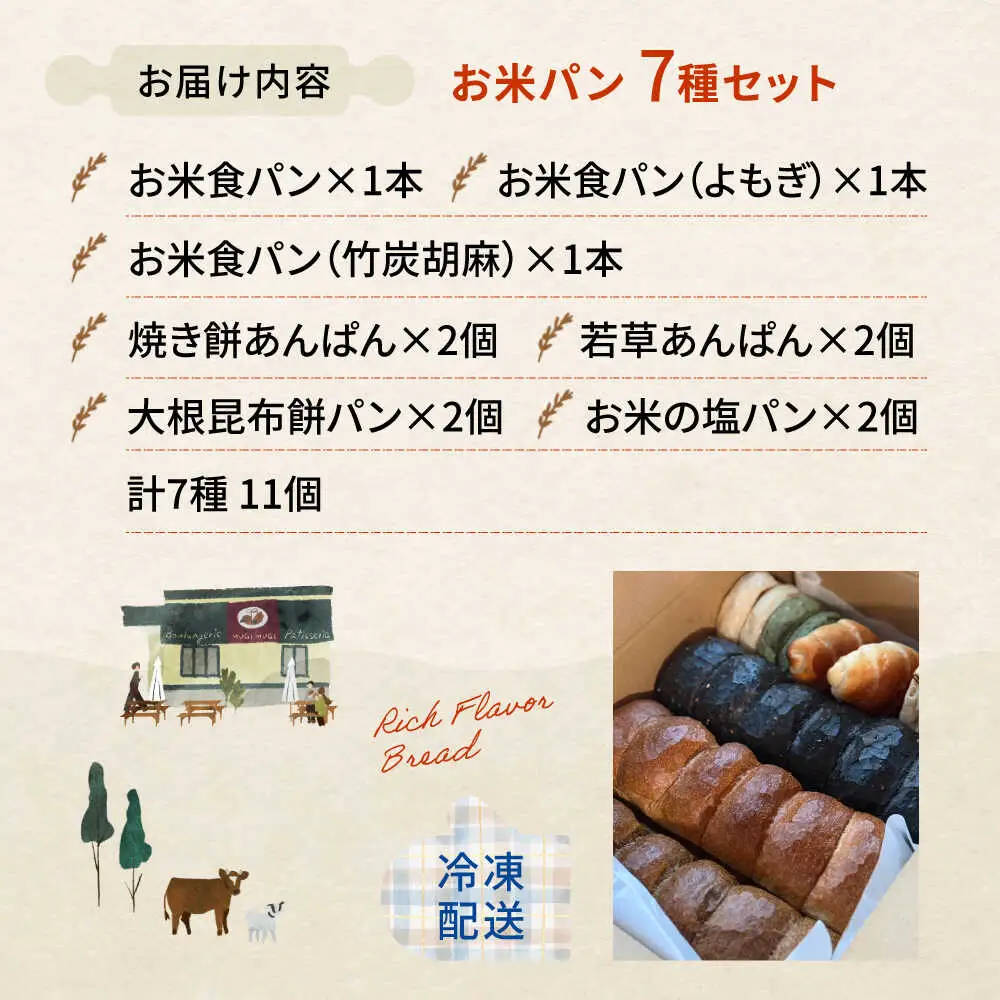 お米パン7種セット[APCI009] パン