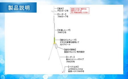 カットウ吹き流し仕掛け タイプS 5点セット 多治見市 / ヤマワ産業 YAMAWA 釣り具 カットウ釣り フグカットウ釣り フグ釣り[TFX018]