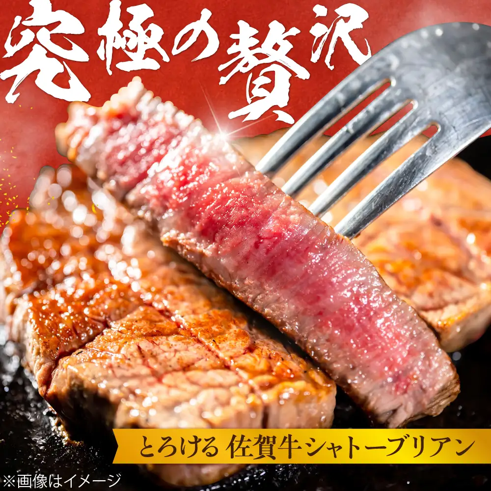  佐賀牛 シャトーブリアンステーキ 200g×4 黒毛和牛 希少部位[FCH023]