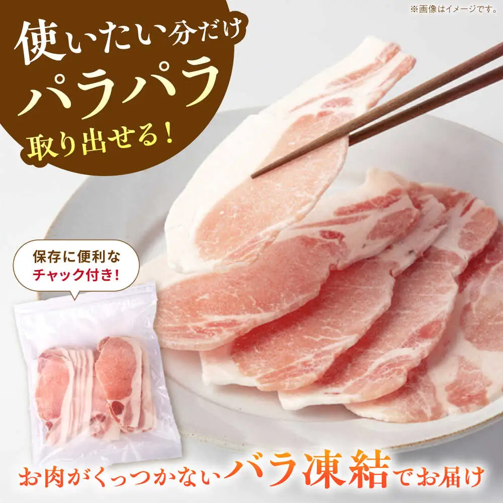 豚肉 ローススライス 計1kg《バラ凍結》 藤井ファーム[AWAF049]豚ロース