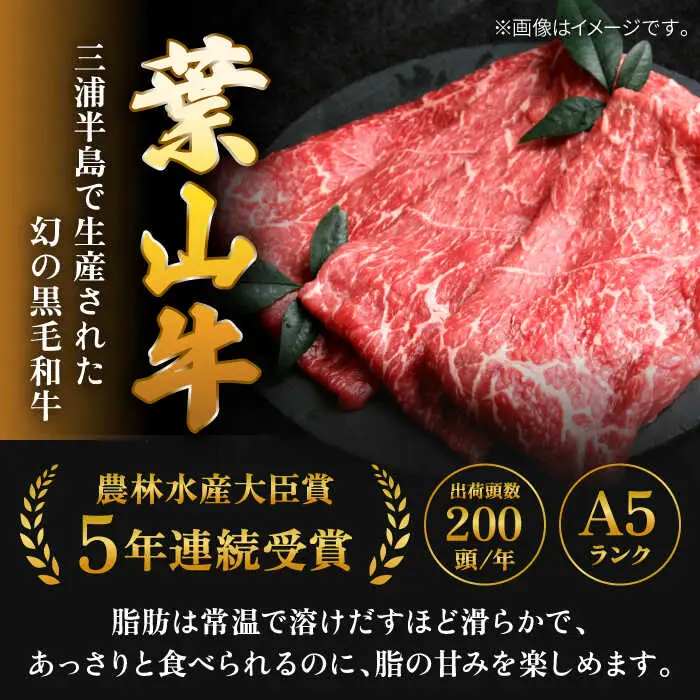【全3回定期便】【化粧箱入り】葉山牛ロース すき焼きセット(葉山牛ロース850g) ／ 牛肉 和牛 すき焼き 神奈川県[ASAP014]