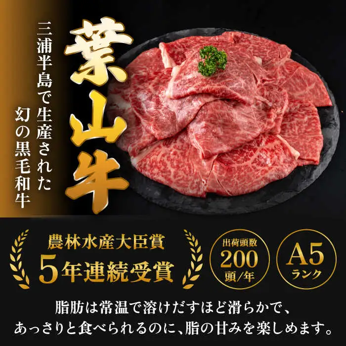 【全3回定期便】 葉山牛 カルビ1Kg／ カルビ[ASAP041]