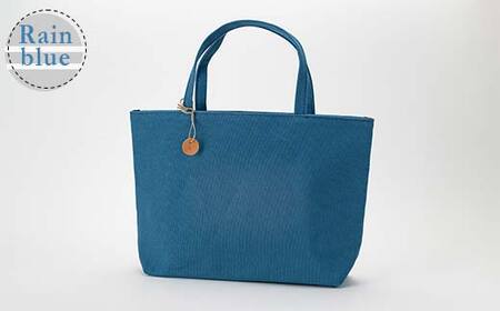 帆布 トートバッグ 大 レインブルー （8号帆布） かしわや鞄店 F3S-2462
