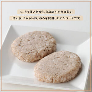 【令和8年10月発送】さんきょうみらい豚 ”ふんわりやわらか” ハンバーグセット（90g×11P、ソース200g付） 豚肉