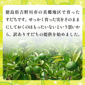 訳あり すだち 1.5kg 家庭用 2026年9月中旬 順次発送 栽培期間中農薬不使用 スダチ 先行予約 【 すだち 】