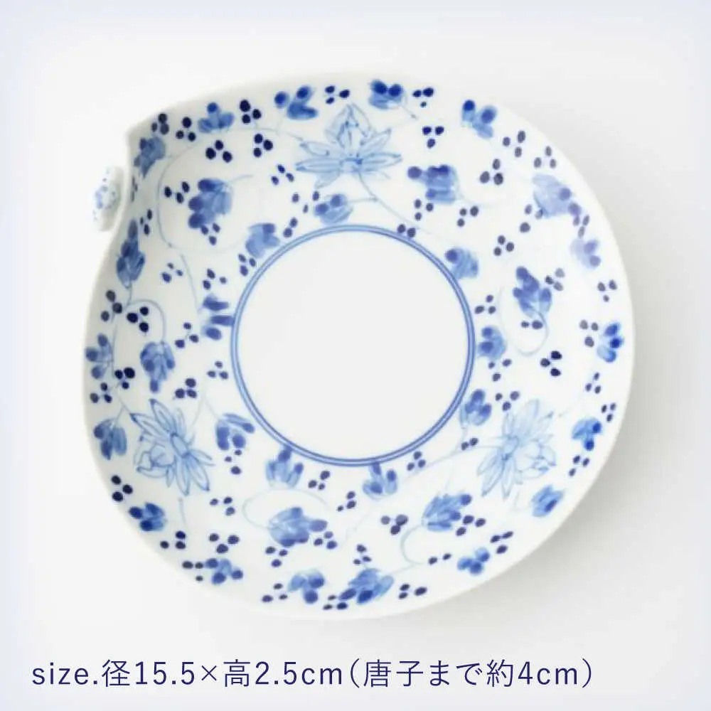 【波佐見焼】一閑人銘々皿 万歴渦・面取花唐草・藍唐草・蛸唐草 4枚セット【FOURGRACE】[UG16]