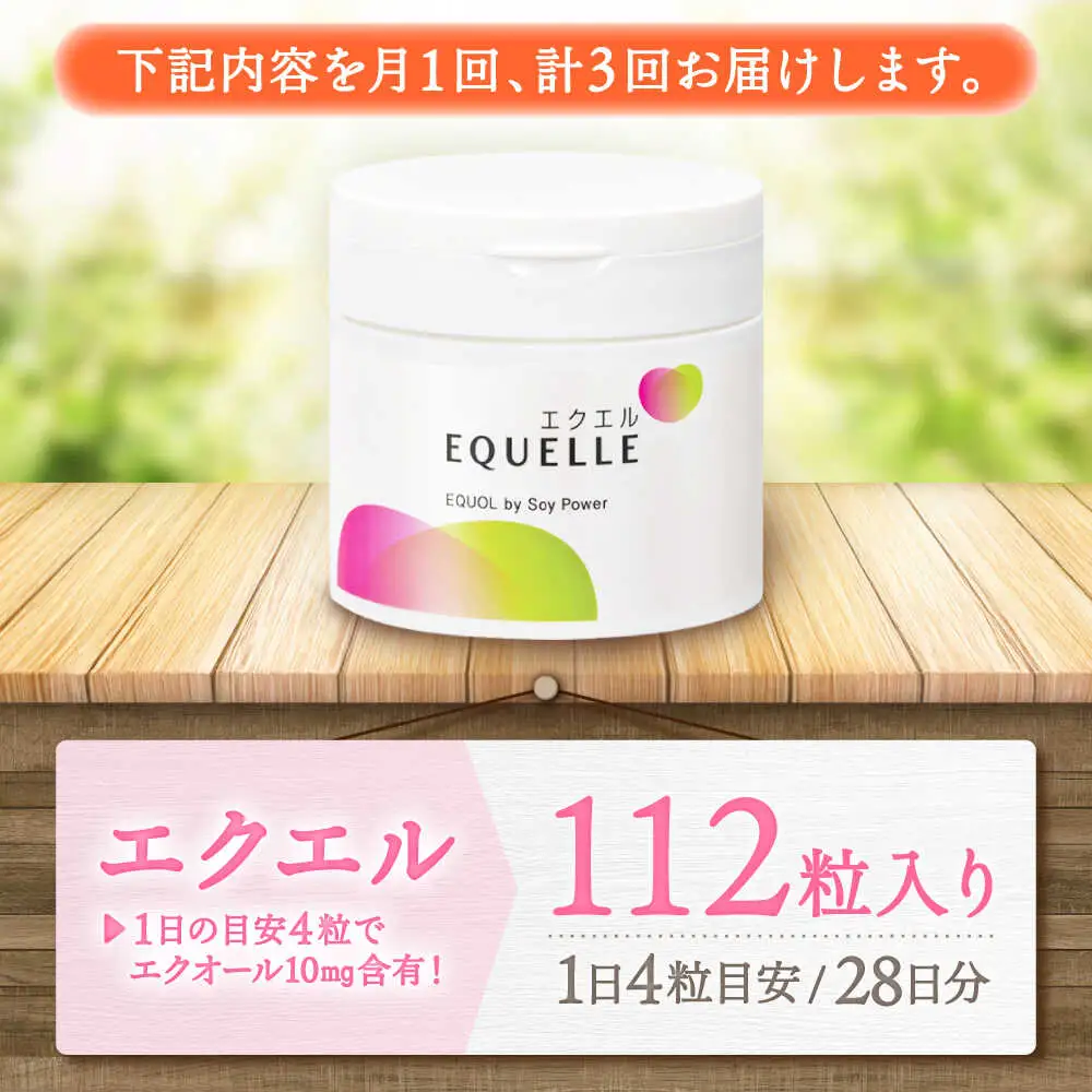 3回定期便 サプリメント エクエル 112粒 女性用 大塚製薬[FDT002]