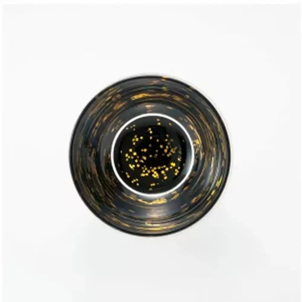 みよし漆器本舗 紀 州塗り ぬりもん de Verre 冷酒グラス きらり 単品 黒 100ml