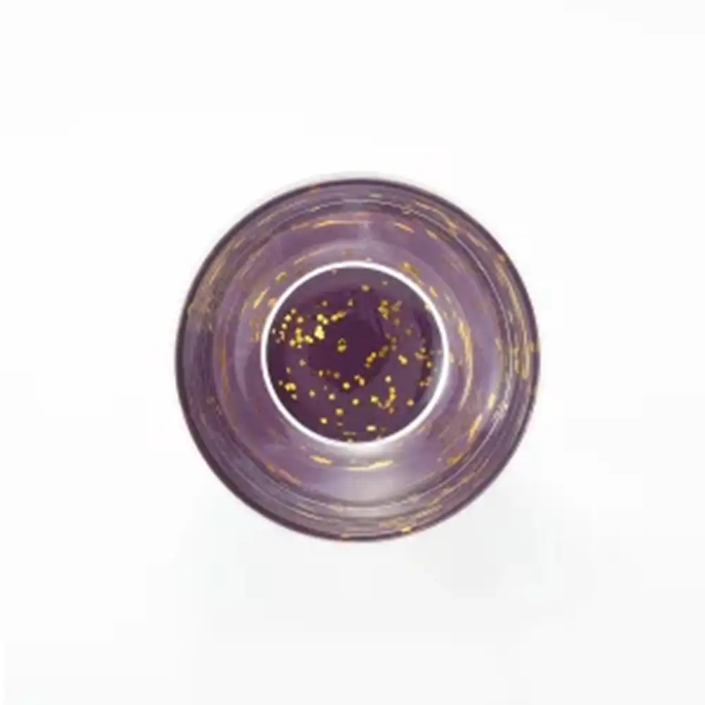 みよし漆器本舗 紀 州塗り ぬりもん de Verre 冷酒グラス きらり 単品 紫 100ml