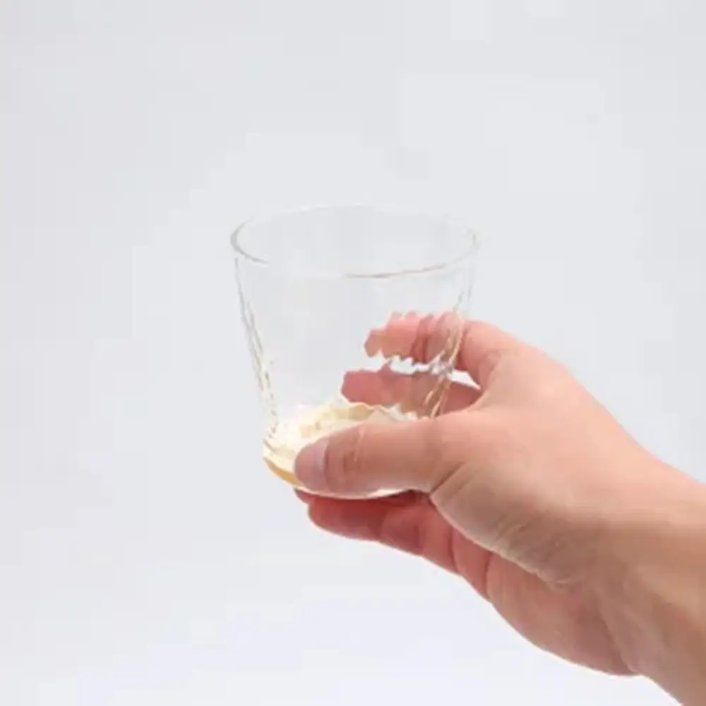 みよし漆器本舗 紀州塗り ぬりもん de Verre フリーグラス 蒔絵 万葉鶴 金鶴 ペアグラス 250ml