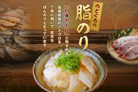 【テレビで紹介されました】素材を活かした新鮮なノドグロ炙り漬け丼の具　どんぶり4食分　冷凍配送 【005_2071】